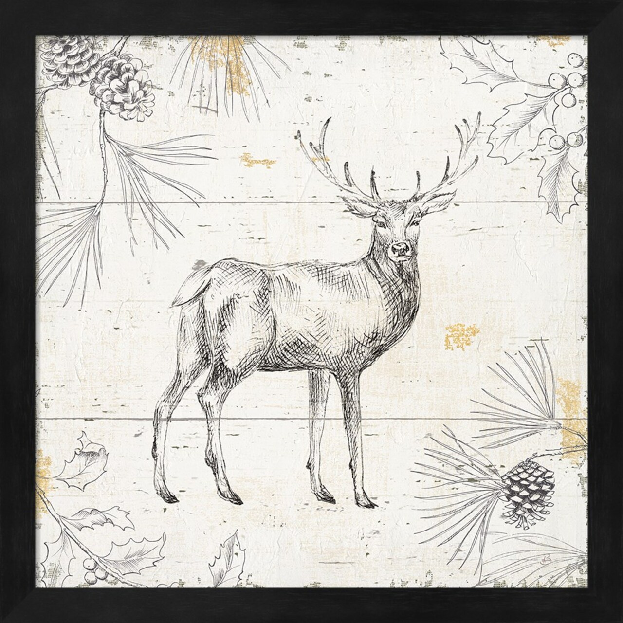 Wild and Beautiful X by Daphne Brissonnet 13" x 13" Framed Wall Art